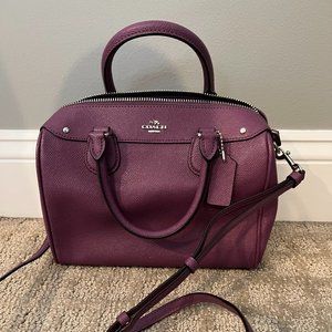 *VINTAGE* Coach Mini Bennett Satchel Handbag Shoulder Crossbody Bag Mauve